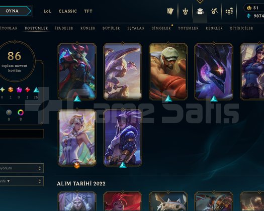 PLAT 3 YERLEŞTİRMEDE 100 WR 86 SKİN NİCK CHANGE