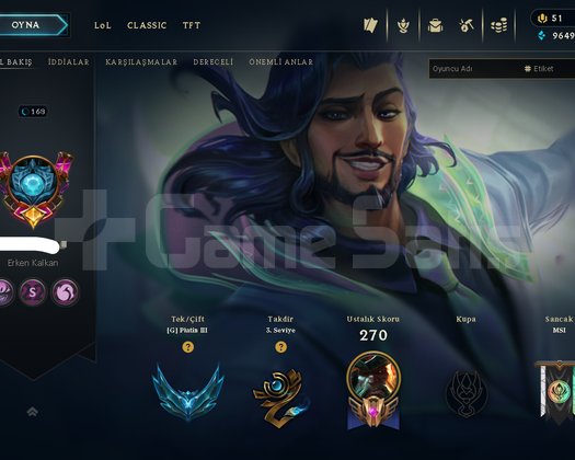 PLAT 3 YERLEŞTİRMEDE 100 WR 86 SKİN NİCK CHANGE