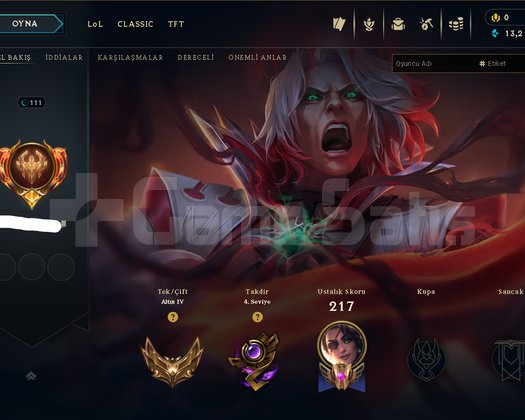 +30 LP GAİN HİGH MMR 111 LVL 72 SKİN NİCK CHANGE