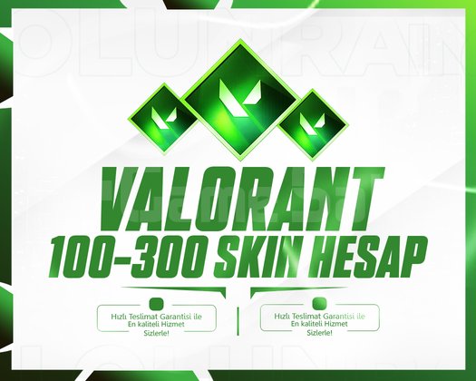 VALORANT 100-120 SKIN - GARANTİLİ - MAİL DEĞİŞEN!