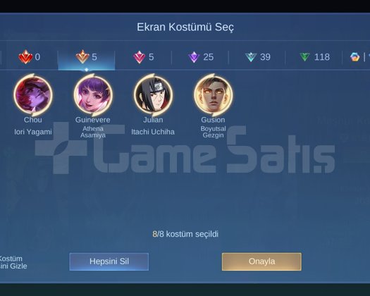 Gusion Collector + Gusion 11.11 Chou Guin KOF