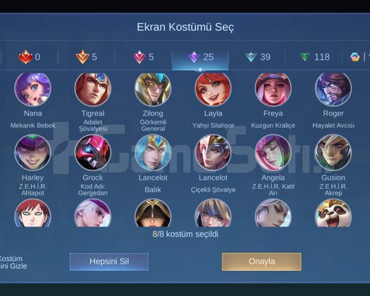 Gusion Collector + Gusion 11.11 Chou Guin KOF