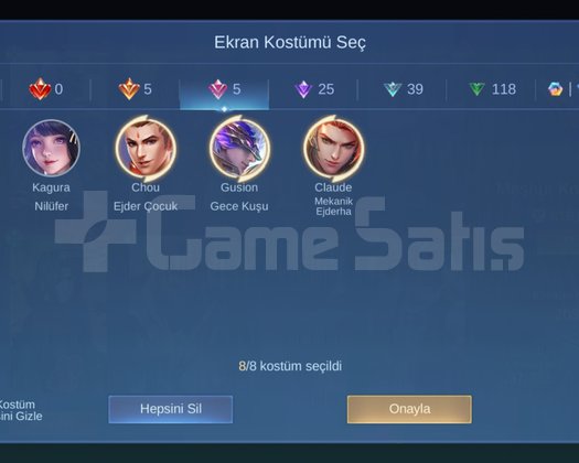 Gusion Collector + Gusion 11.11 Chou Guin KOF