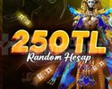 250 TL MÜKEMMEL HESAP GARANTİLİ SINIRLI STOKLAR