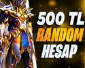 500 TL MÜKEMMEL FULL ENVANTER GARANTİ HESAP