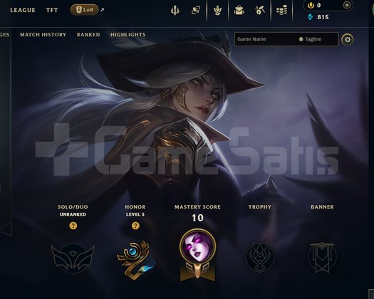 TR Unranked | 3 Kostüm - 24 Hero | LoL Hesap