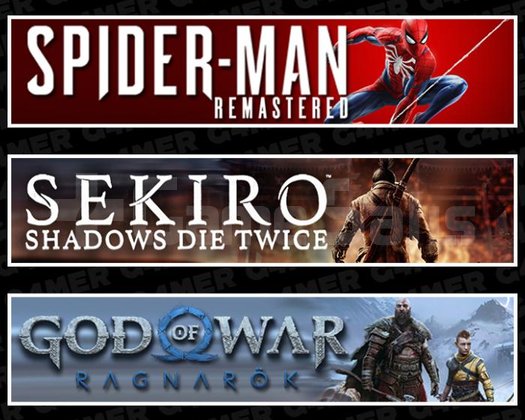 SpiderMan RE +Sekiro +Ragnarök
