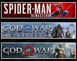 SpiderMan RE +Ragnarök +God Of War