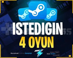 İstediğiniz 4 Oyun + Garanti