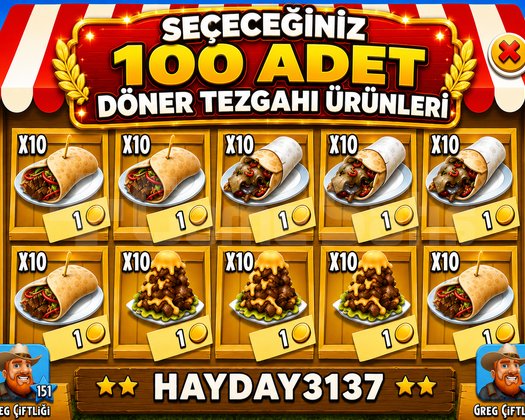DÖNER TEZGAHI ÜRÜNLERİ