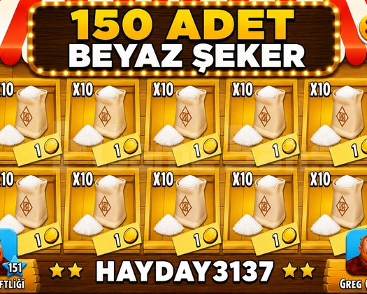 150 adet BEYAZ ŞEKER