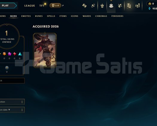 TR Unranked | 1 Kostüm - 19 Hero | LoL Hesap