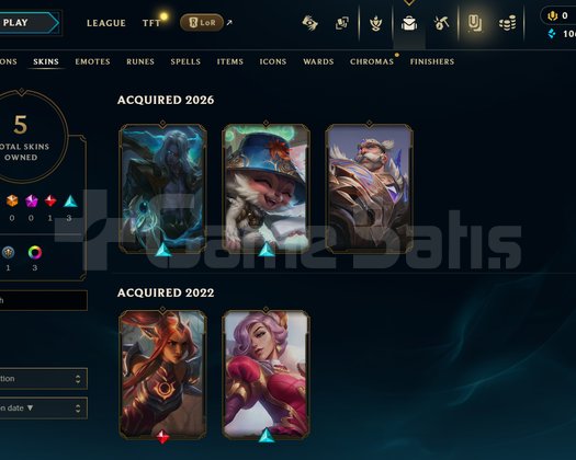 EUW Gold 4 | 5 Kostüm - 65 Hero | LoL Hesap
