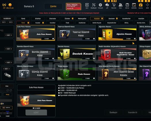 46K Materyalli 51 Seviye Zula Hesabı
