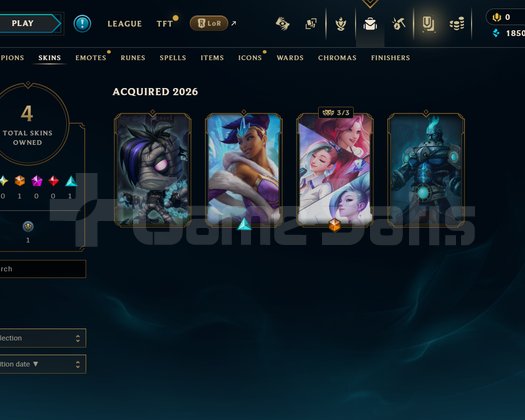 EUW Unranked | 4 Kostüm - 35 Hero | LoL Hesap