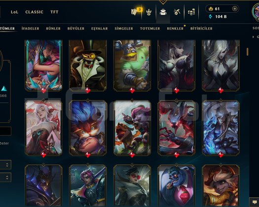 695 LEVEL / 368 SKİN / FUL HERO +MAİL +16K SATIŞ