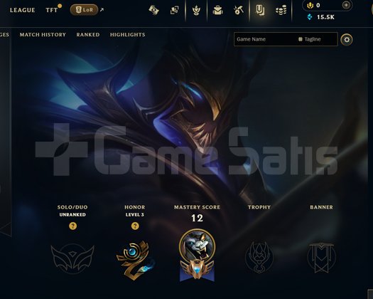 EUW Unranked | 4 Kostüm - 15K Mö | LoL Hesap