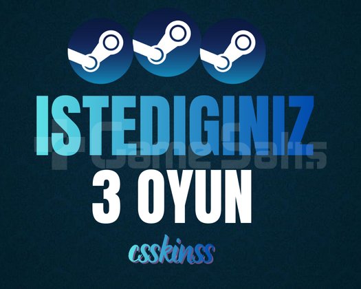 İstediğiniz 3 Oyun + Garanti