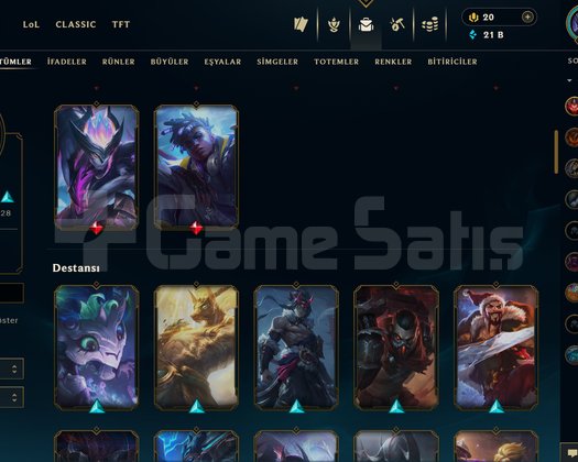 EUW BOL SKİNLİ HANDMADE PLAT HESAP