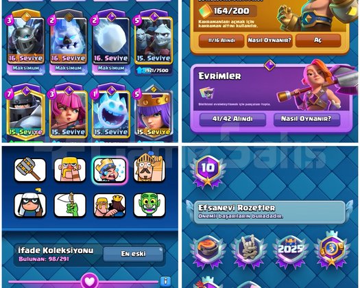 2098 SEVİYECR | 55 MAX KART | 41 EVRİM FULL !!