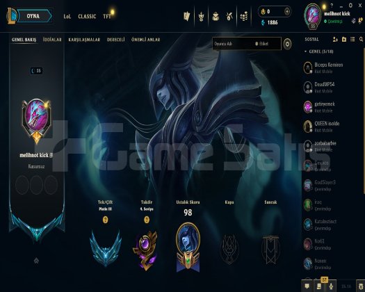 LOl 35 LVL & VALORANT DİA BİTİRMİS TEMİZ OYNAMALI