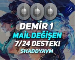 TR - MAİL DEĞİŞEN - DEMİR 1  - ULTRA DÜŞÜK MMR!