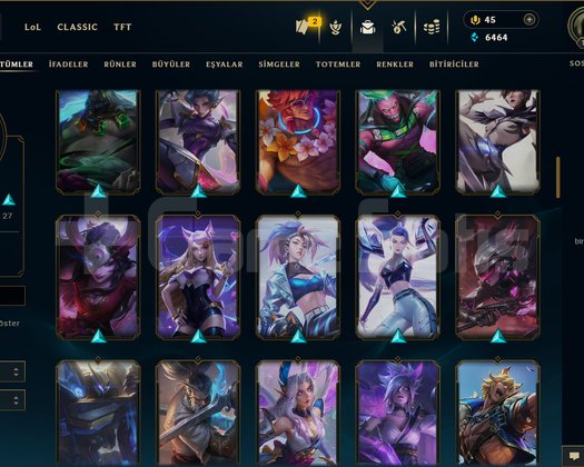 122 LEVEL / 97 SKİN / 144 HERO +MAİL +16K SATIŞ
