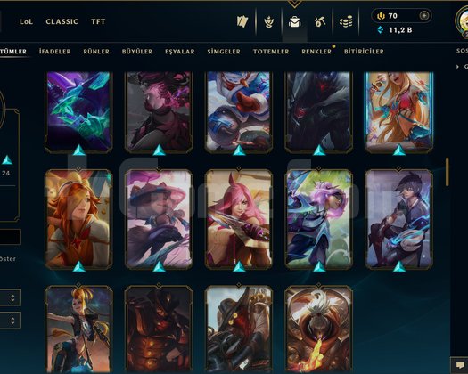 234 LEVEL / 107 SKİN / FUL HERO +MAİL +16K SATIŞ