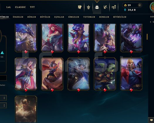 272 LEVEL / 172 SKİN / FUL HERO +MAİL +16K SATIŞ