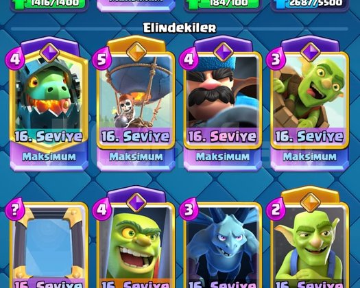 2080 LEVEL + 33 ADET 16 KART + 190 EMOTE !