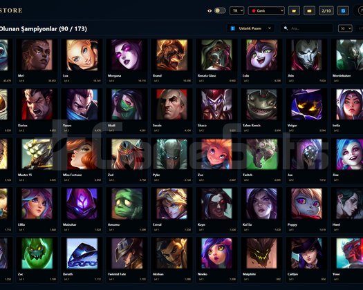 EUW / 58 LVL + 19+2 SKİN + Demir 2