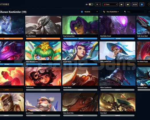 EUW / 58 LVL + 19+2 SKİN + Demir 2