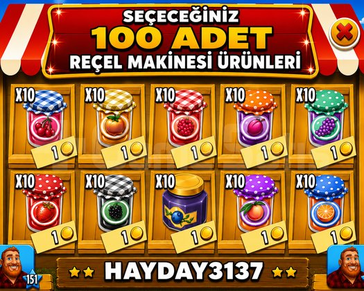 REÇEL MAKİNESİ ÜRÜNLERİ