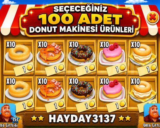 DONUT MAKİNESİ ÜRÜNLERİ