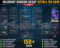 TR Sunucu | 0-150 Skin Valorant Random Hesap Öze