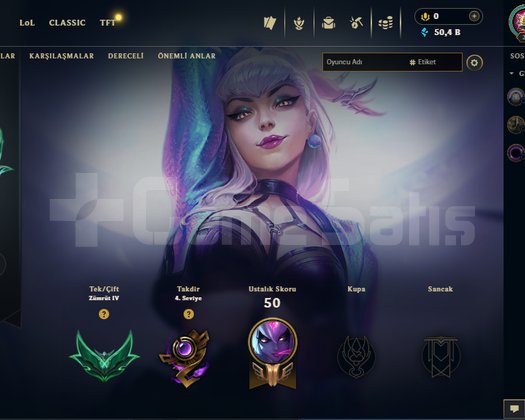 TR | Level 39 Zümrüt Hesap | 50K M.Ö