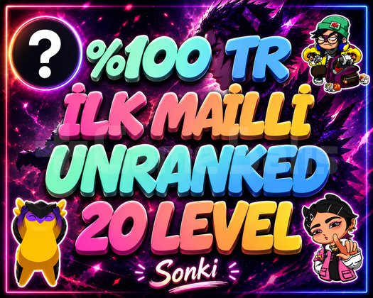 TR + İLK MAİLLİ + ANINDA TESLİMAT + 20 LEVEL