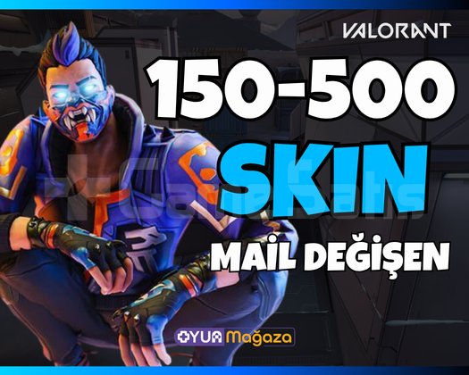UVIP+ | 150-500 SKİN | MAİL DEĞİŞEN | RANDOM HESAP