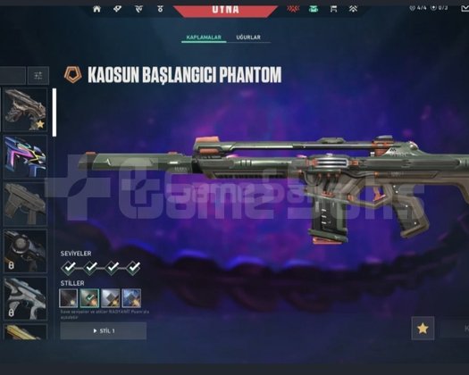 Valorant 261 lvl hesap tr server +121 skin