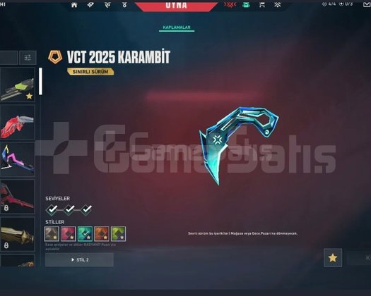 Valorant 261 lvl hesap tr server +121 skin