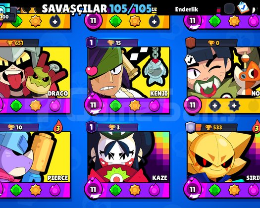 73K DOPDOLU BRAWL STARS HESABI