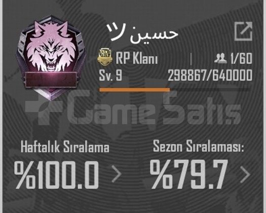 9.5SV KLAN İSİM AKTİF EN UYGUN EN GÜVENİLİR SATICI