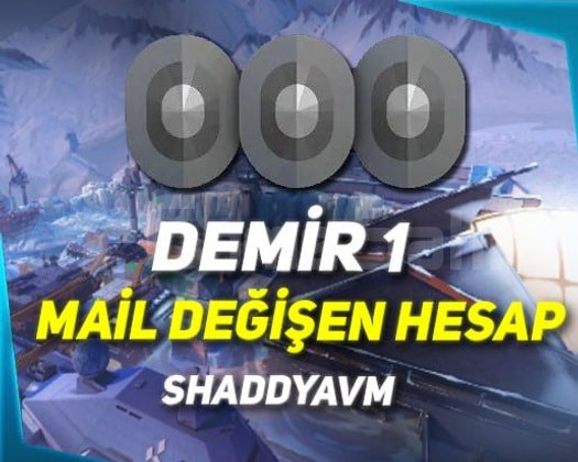 TR - MAİL DEĞİŞEN - DEMİR 1 - ULTRA DÜŞÜK MMR!