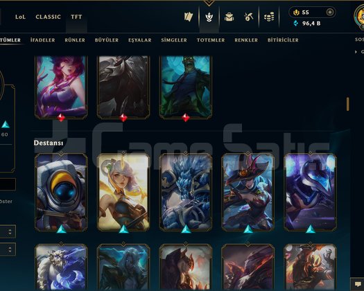 549 LEVEL - 178 SKİN - 151 HERO / +MAİL