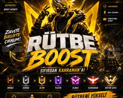FREE FIRE DERECE BOOST | HIZLI & GÜVENLİ