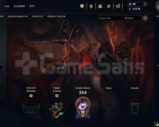 TR SERVER FULL HERO 127 SKIN 113K MAVİ ÖZ 2013 REG
