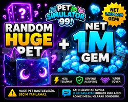 PET SIM 99 RANDOM HUGE PET VE 1M GEMUCUZ