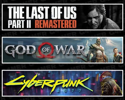 The Last Of Us 2 +God Of War +Cyberpunk 2077