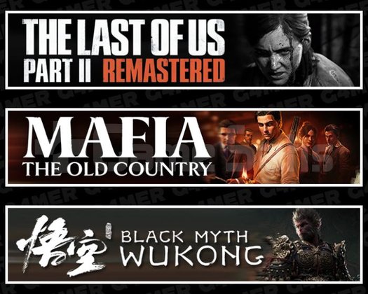 The Last Of Us 2 +Mafia +Black Myth Wukong