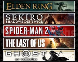 Elden +Sekiro +Spider 2 +TLOU1 +Tsushima